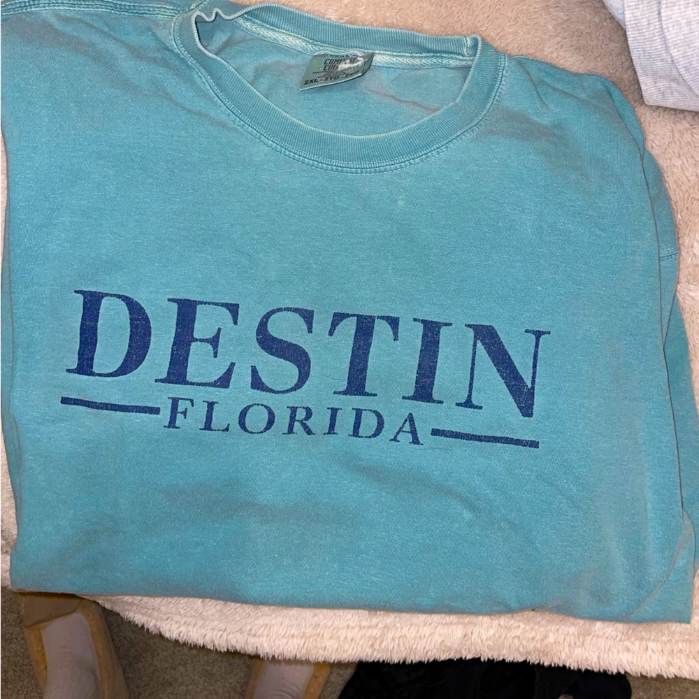comfort colors destin florida oversized tee